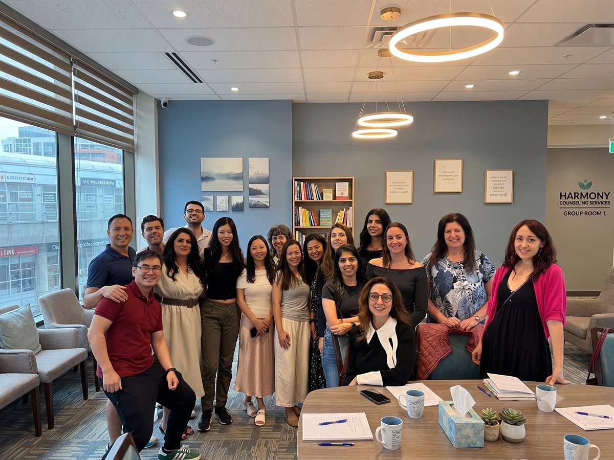 Volunteer counsellors of Free Counselling Society Canada gathered together